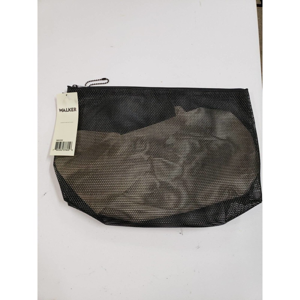 Walker Bag Womens One Size Black Canvas Zip Around Organizer Travel Tote Pouch